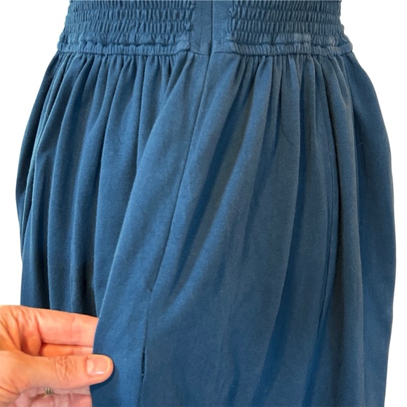 Eshakti Blue Midi Dress, Short Sleeve Fit & Flare Dress with Pockets, Medium / 8 - Picture 3 of 8